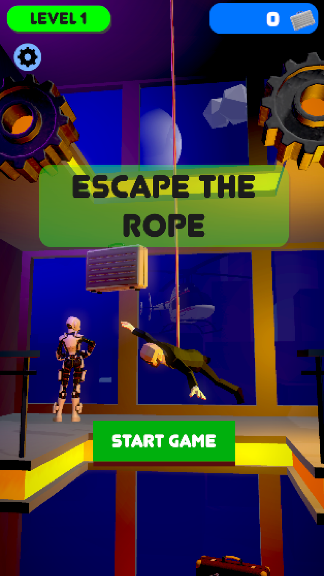 Cuplikan Layar Game Escape the rope