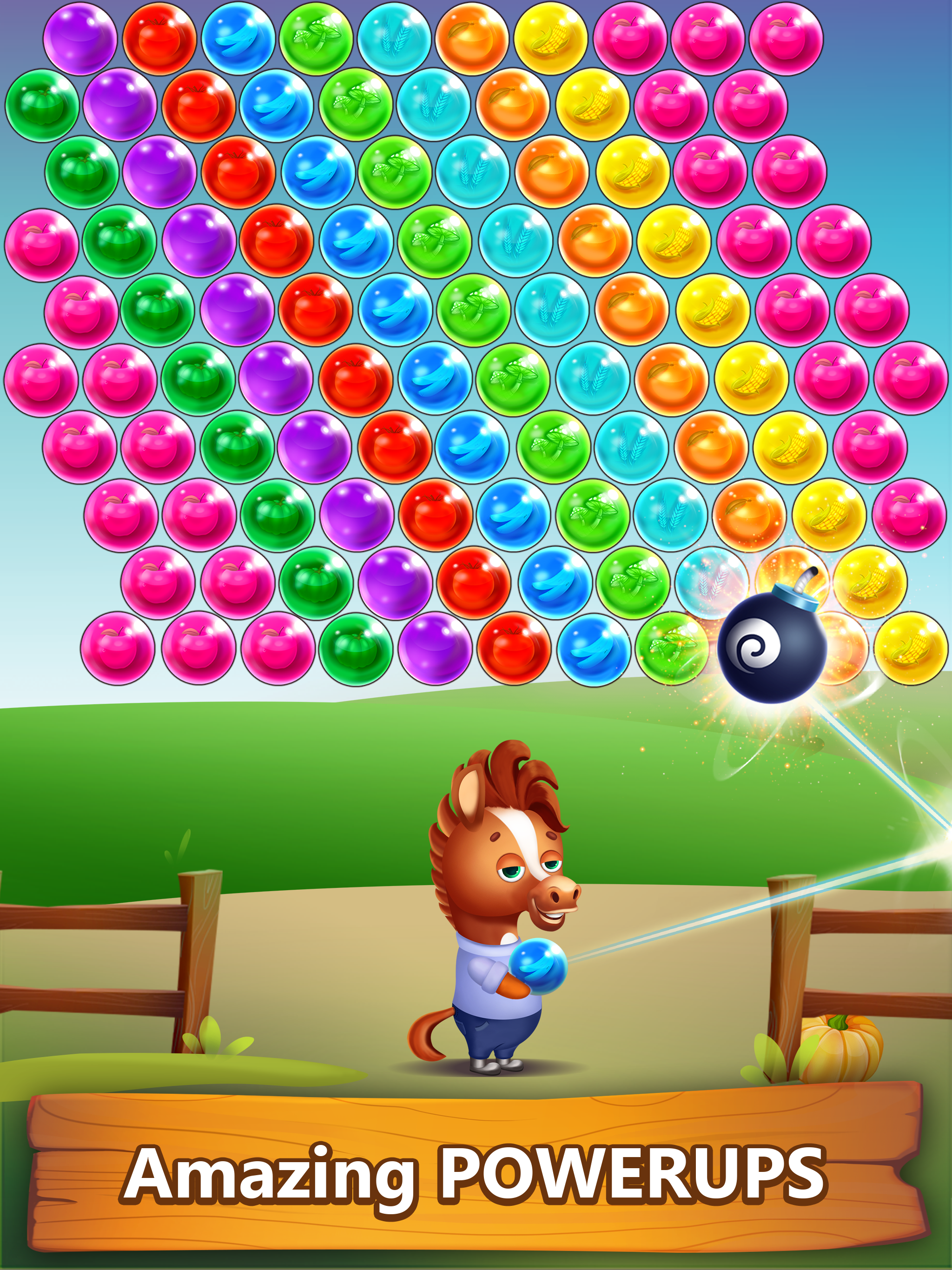 Farm Pop : Bubble Shooter 2025 Game Screenshot