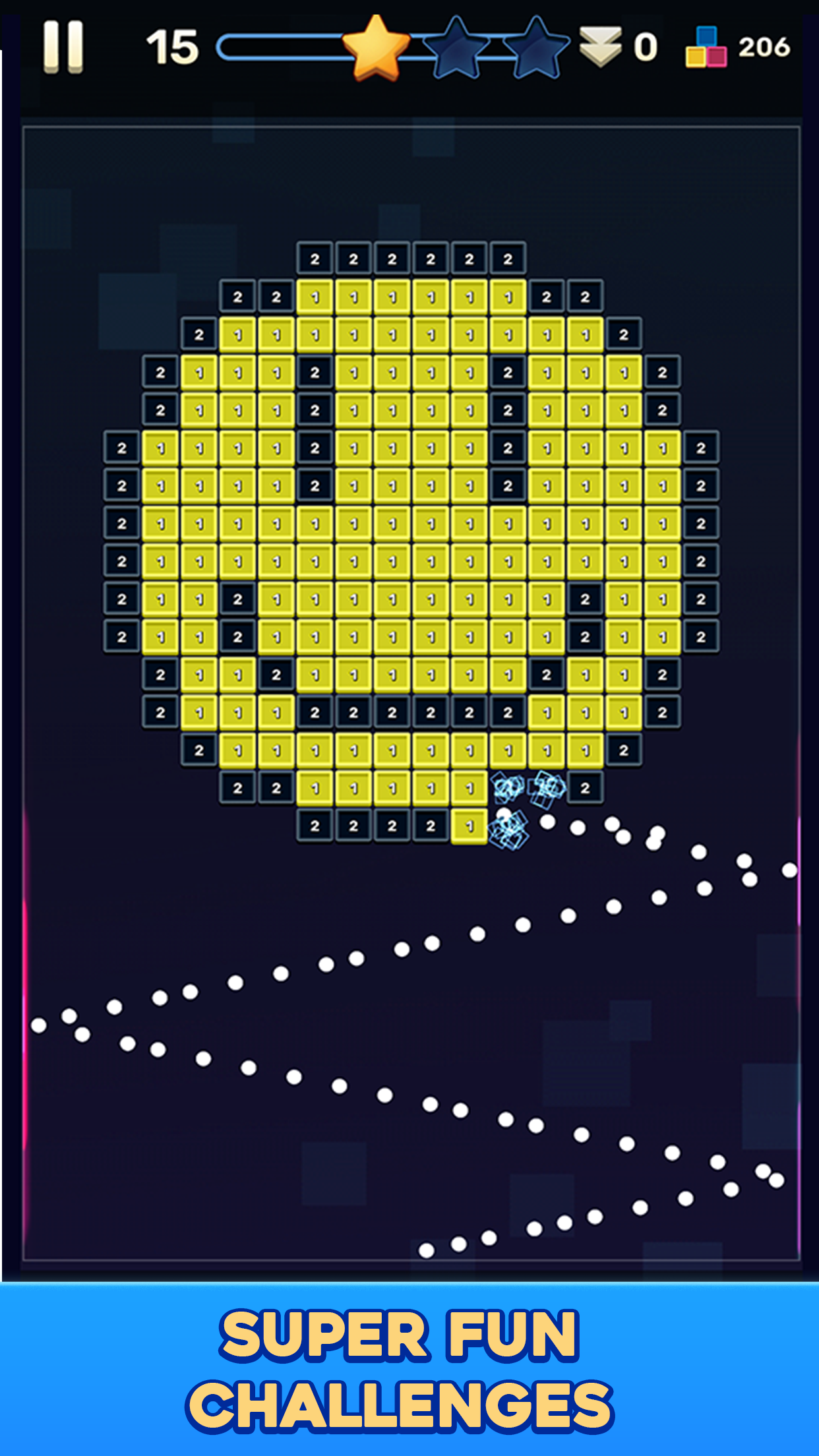 Screenshot of Brick Breaker: Journeys