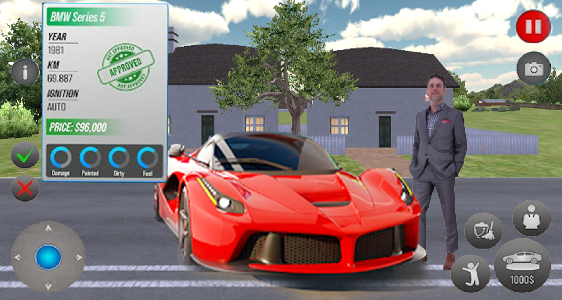 Car saler Dealer simulator Game Screenshot