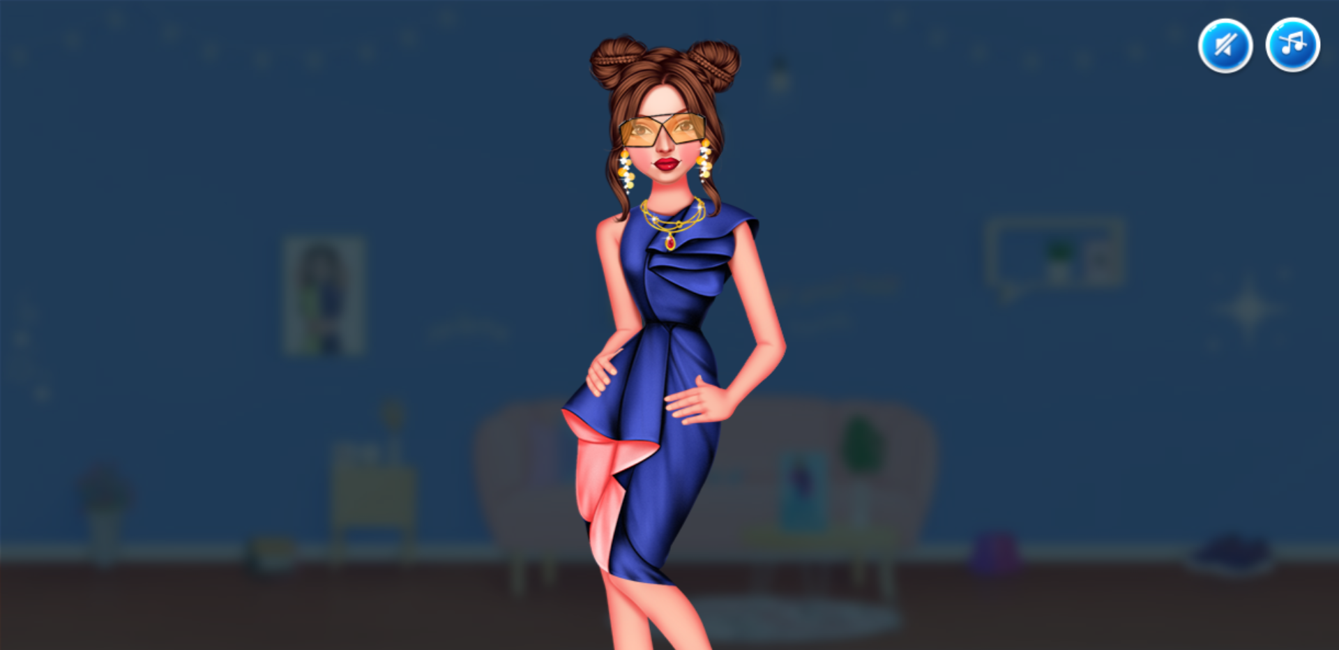 Celebrity Fashion Fusion Game Screenshot