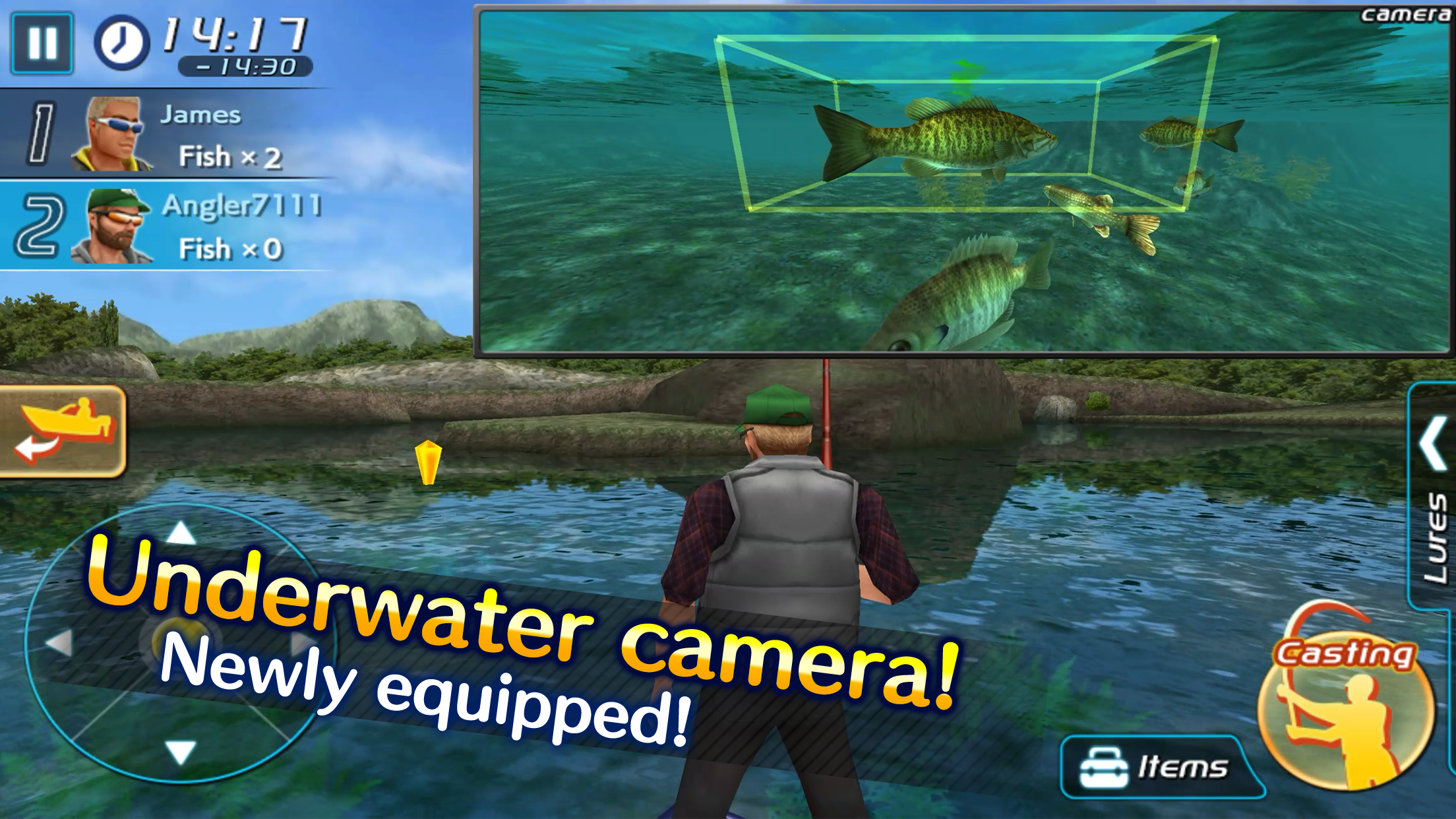 Bass Fishing 3D II Game Screenshot