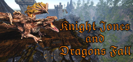 Banner of Knight Jones y los dragones caen 