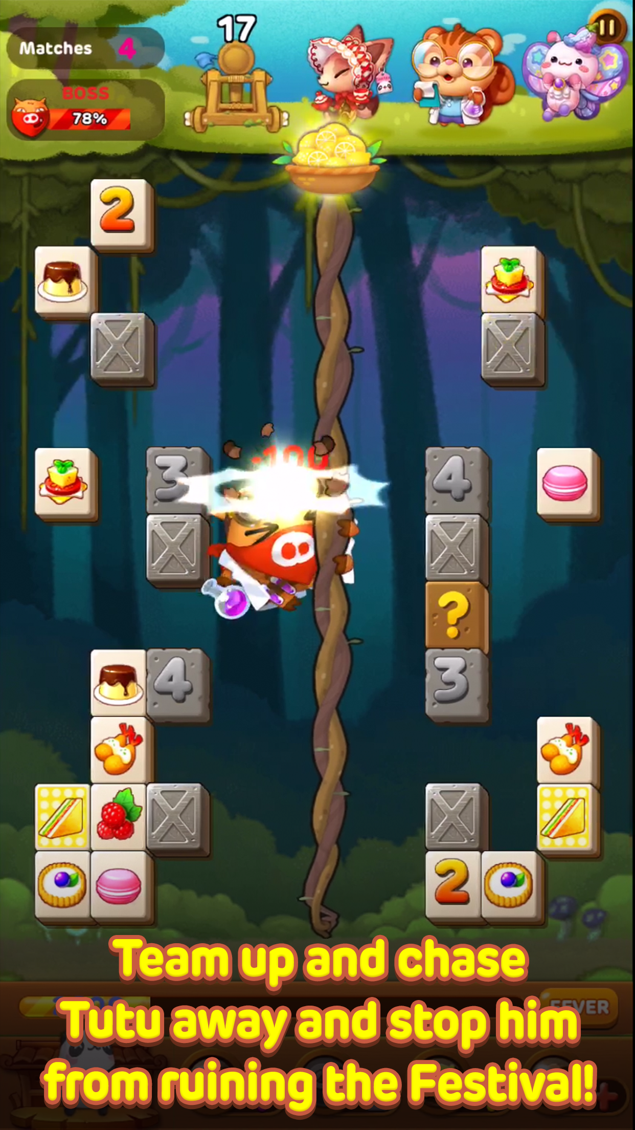LINE Puzzle TanTan Game Screenshot