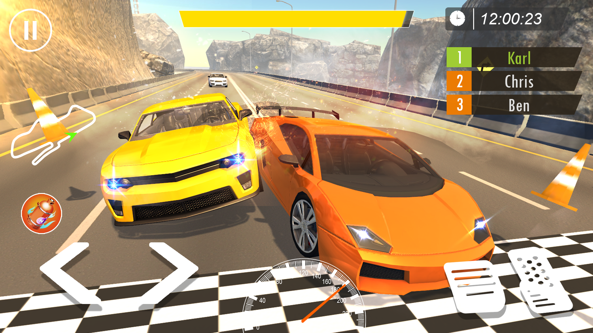 Скриншот игры US Car Racing Game