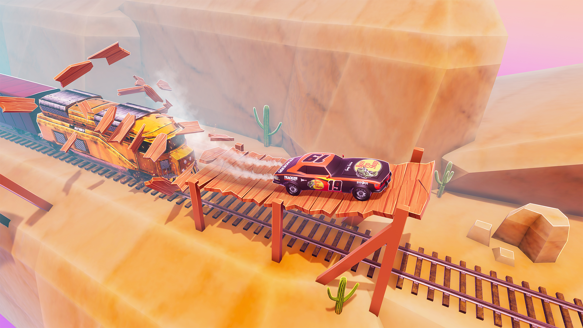 Captura de Tela do Jogo Mega Stunt - 3D Ramp Car Games