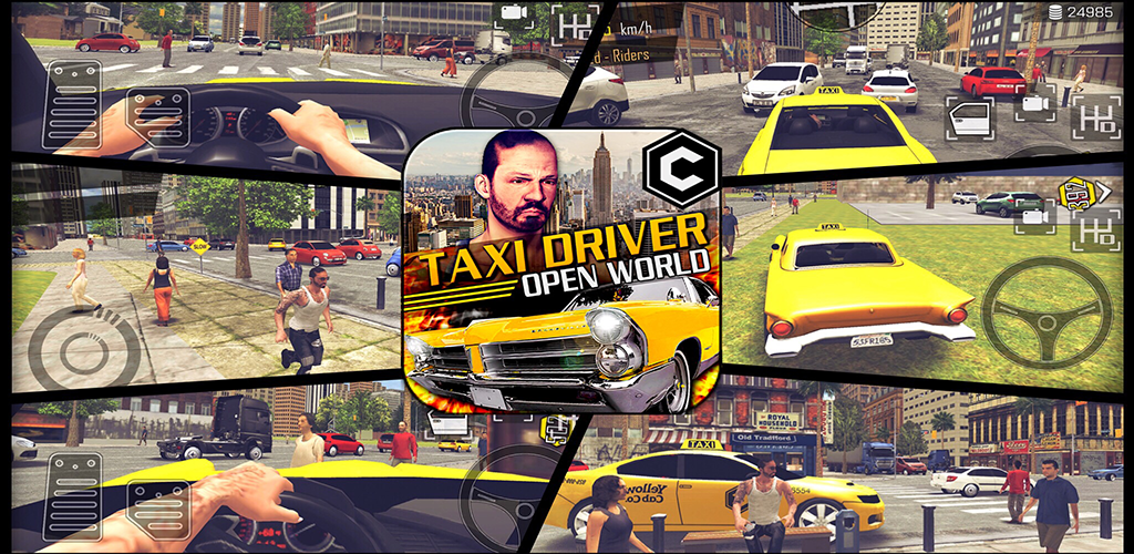 Banner of Baliw na Open World Taxi Driver 5.5