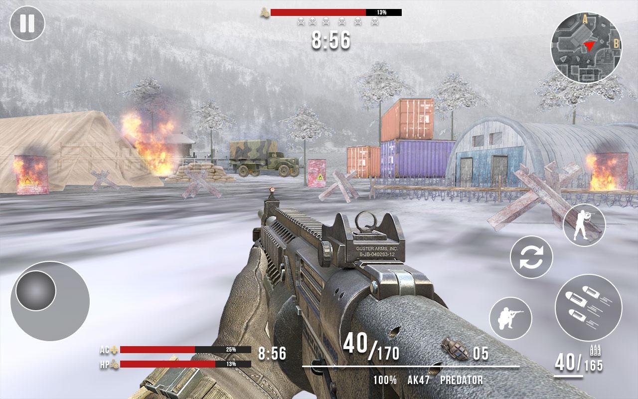 Screenshot 1 of Asalto mortal 2018 - Campo de batalla de la montaña invernal 1.1.1