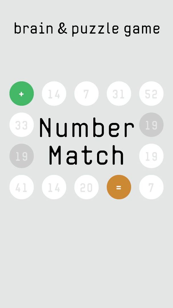Number Match brain&puzzle game 게임 스크린 샷