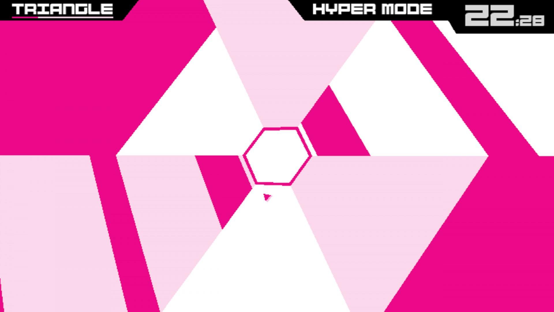 Super Hexagon Game Screenshot
