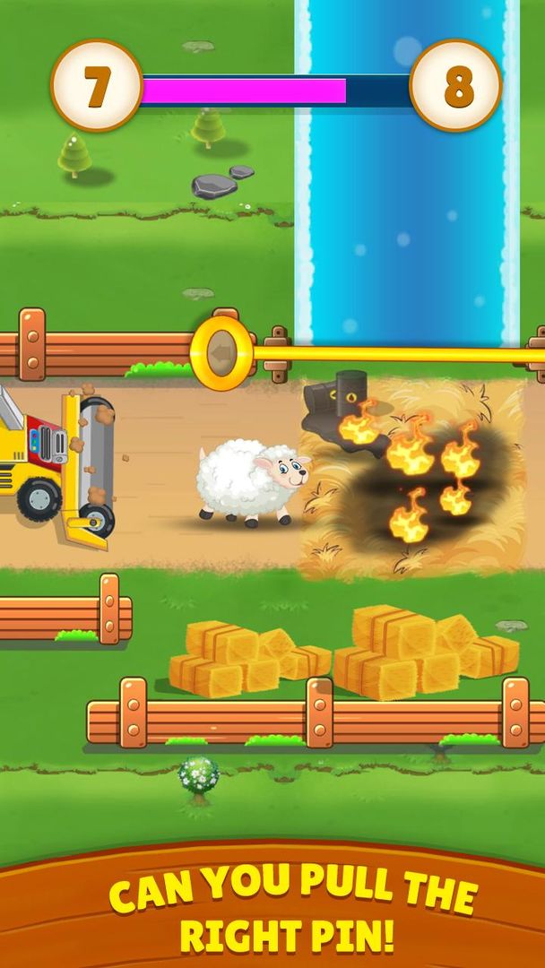 Farm Rescue Town -Pull the pin screenshot game