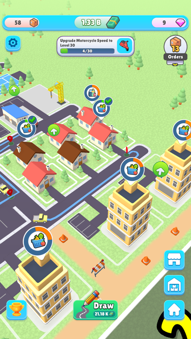Скриншот игры City Delivery Tycoon