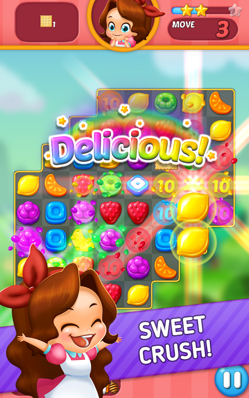 Delicious Sweets: Fruity Candy Game Screenshot
