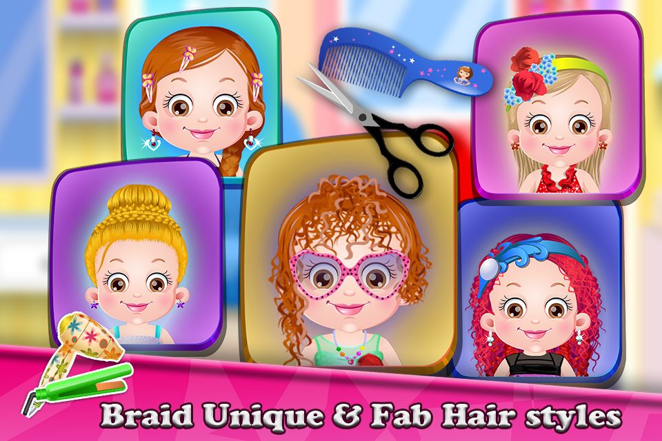 Screenshot of Baby Hazel Hair Day