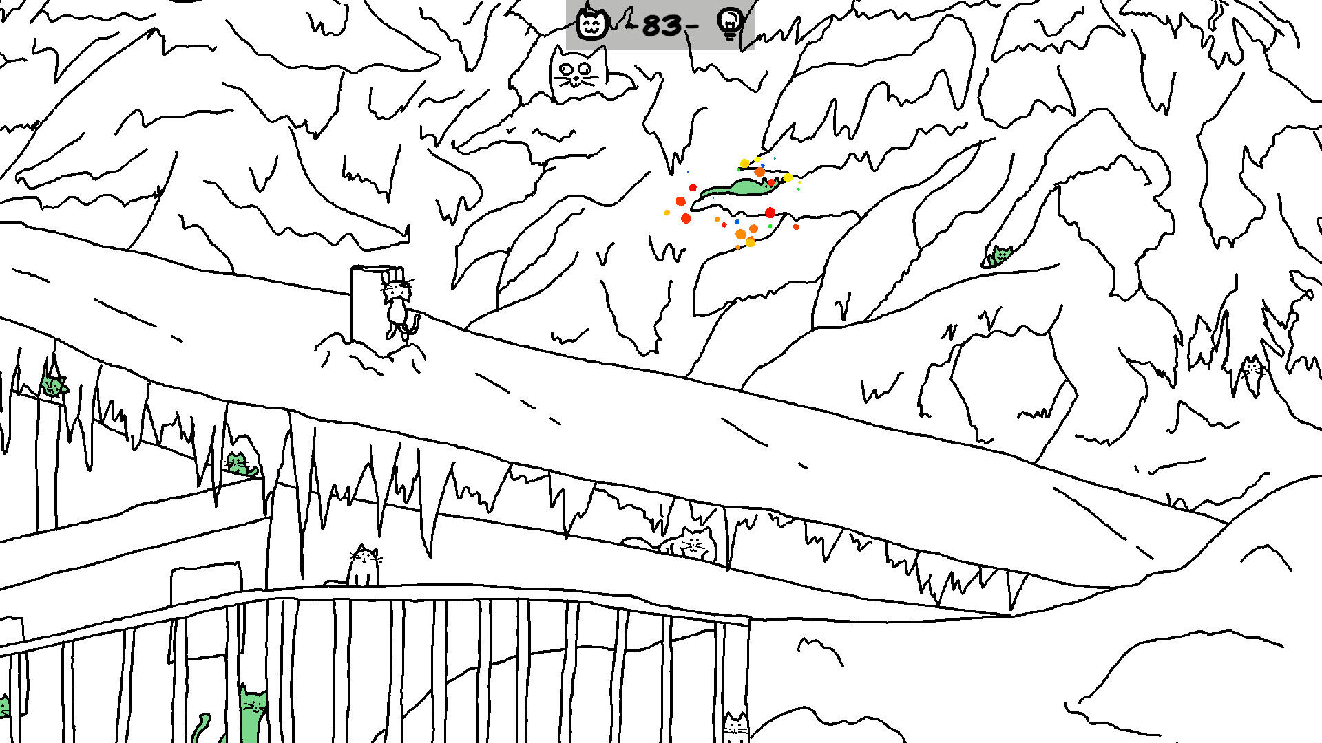 Looking For Cats In a Badly Drawn Forest screenshot game
