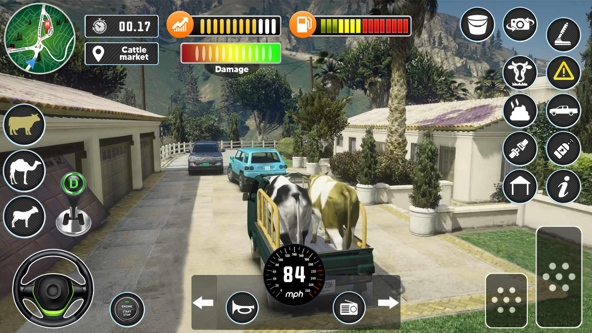 Animal Cargo Truck Games Game Screenshot