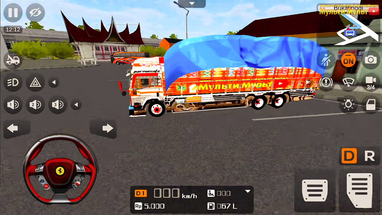 Screenshot 1 of Permainan Trak Moden Kargo India 0.1