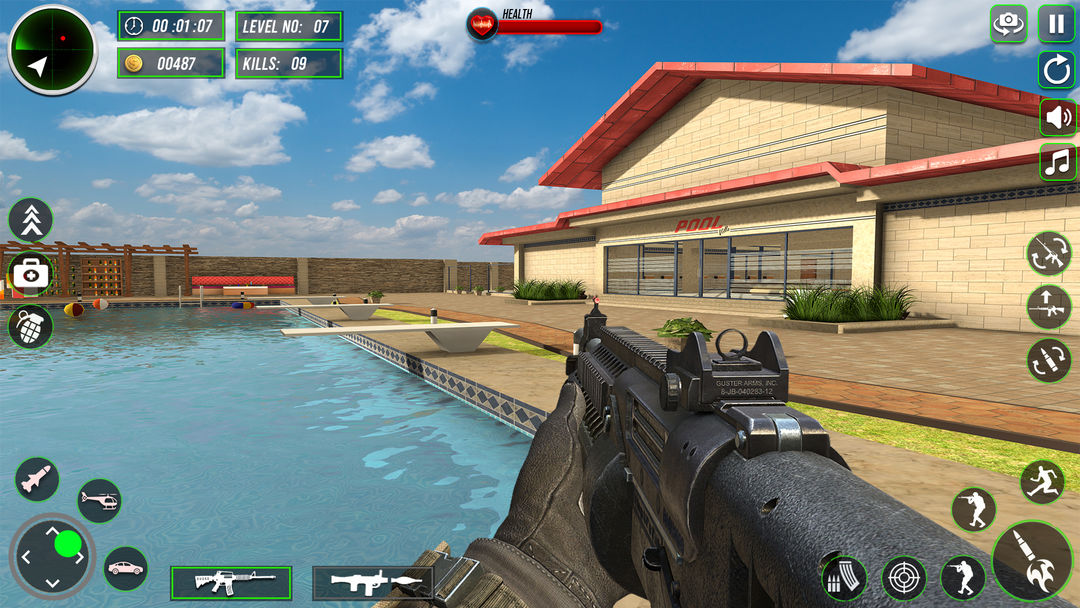 FPS 총 슈팅 게임 3d 게임 스크린 샷
