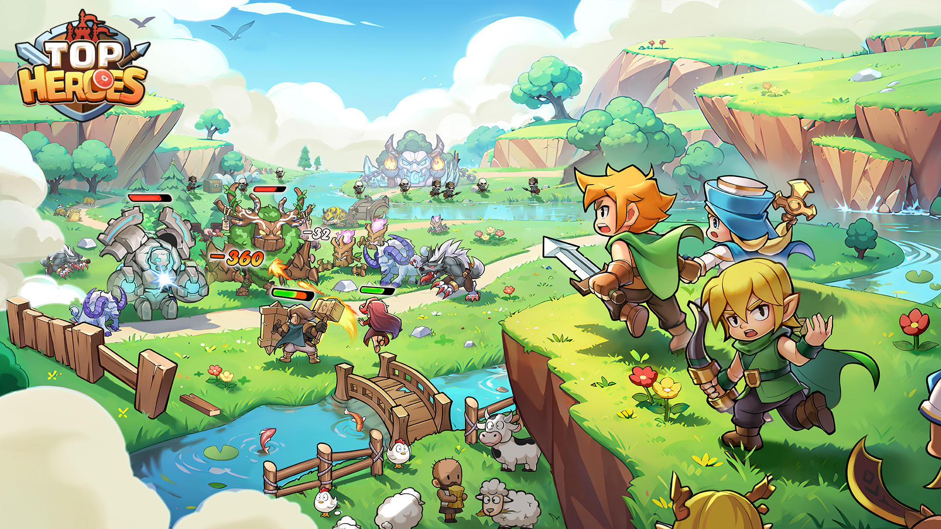 Top Heroes: Kingdom Saga ภาพหน้าจอเกม