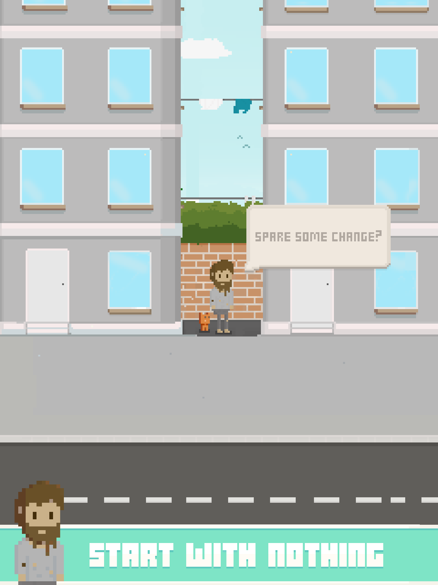 Virtual Beggar Game Screenshot