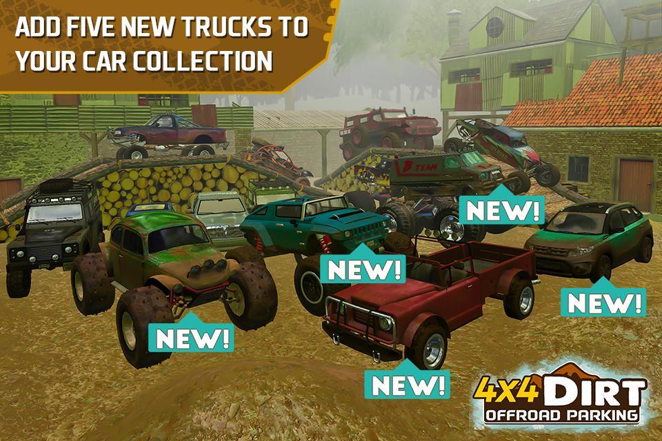 4x4 Dirt Offroad Parking Game Screenshot