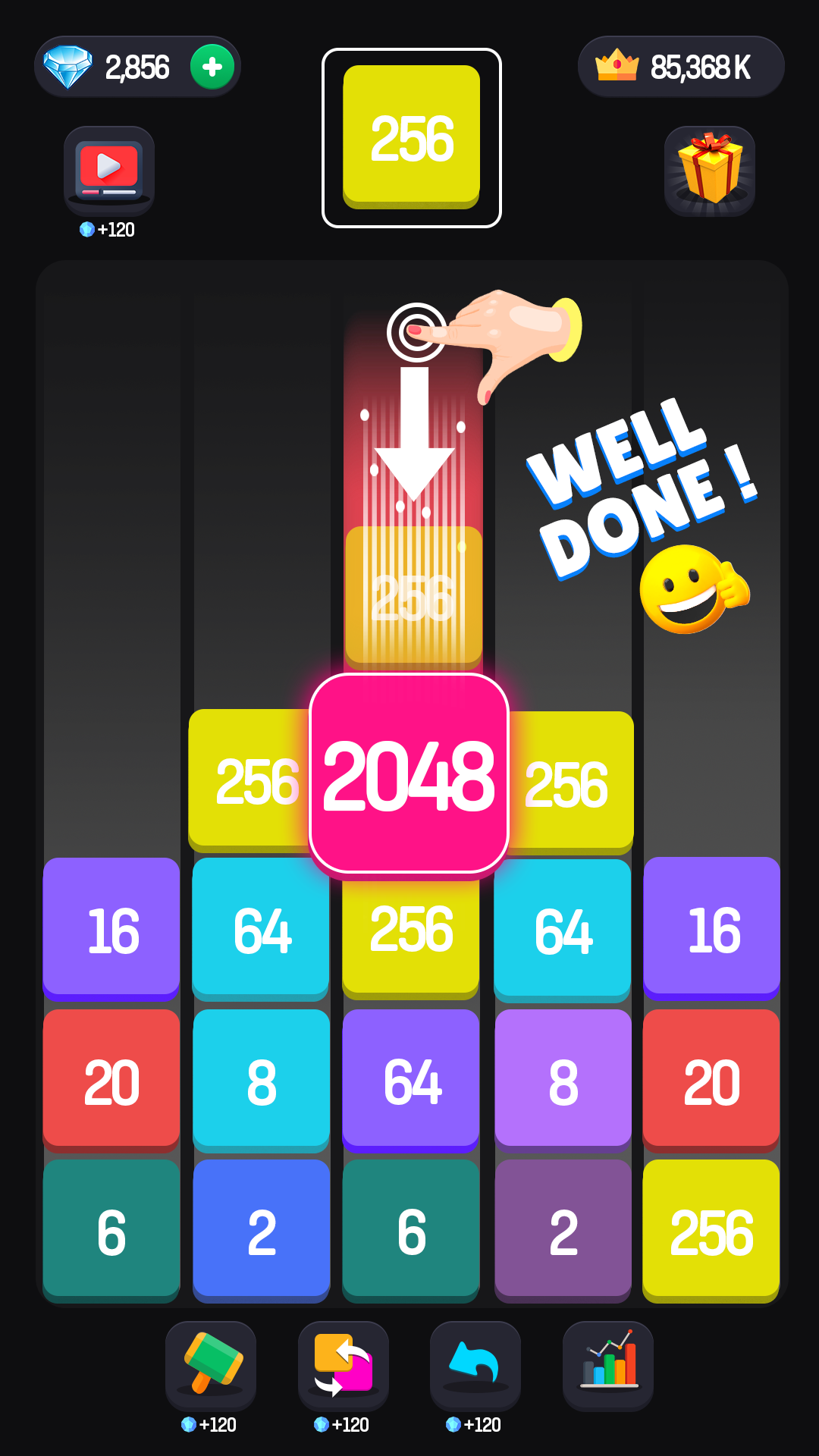 Screenshot of 2048 Number Games: Merge Block