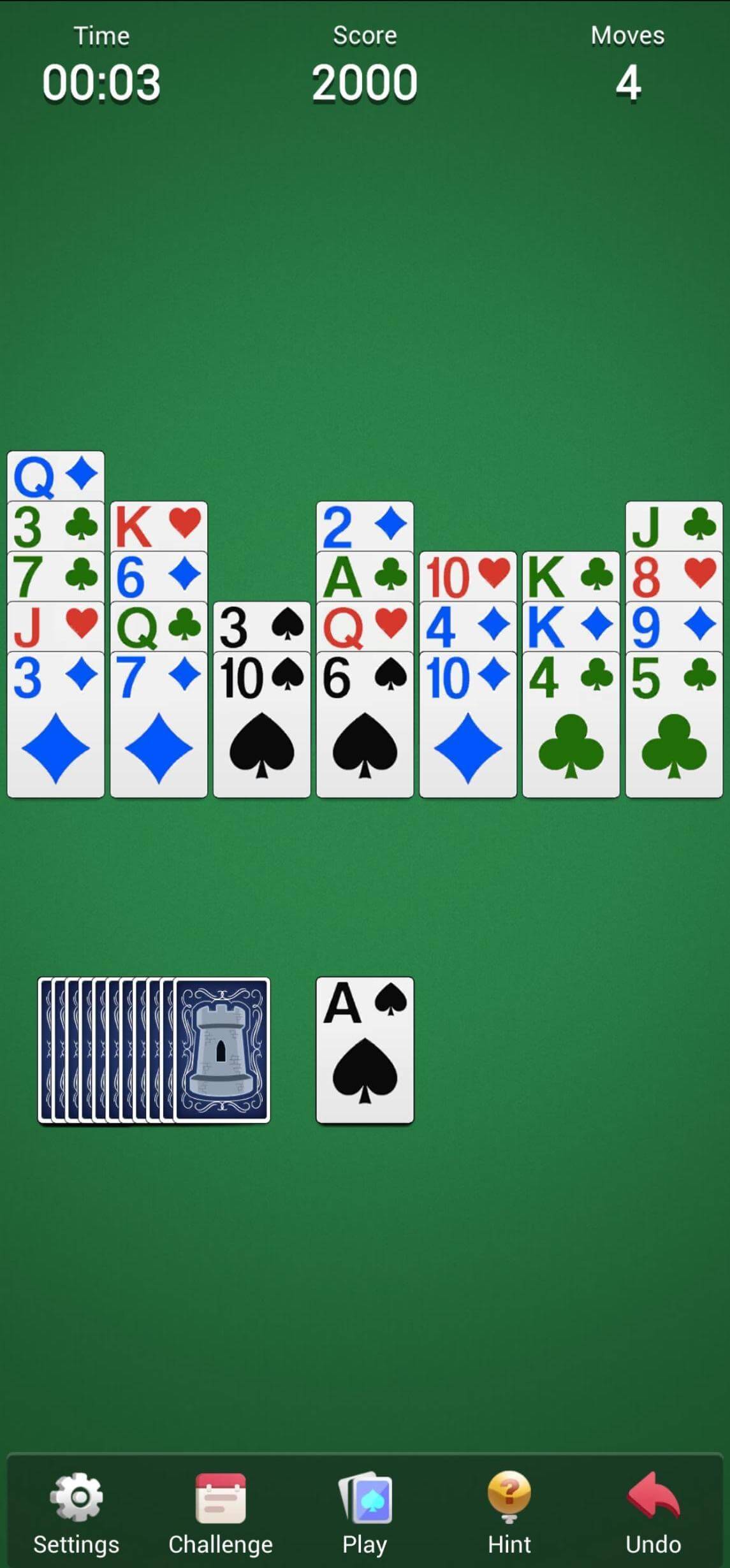 Screenshot 1 of Menara Solitaire: Permainan Kartu 1.0.2.20240115