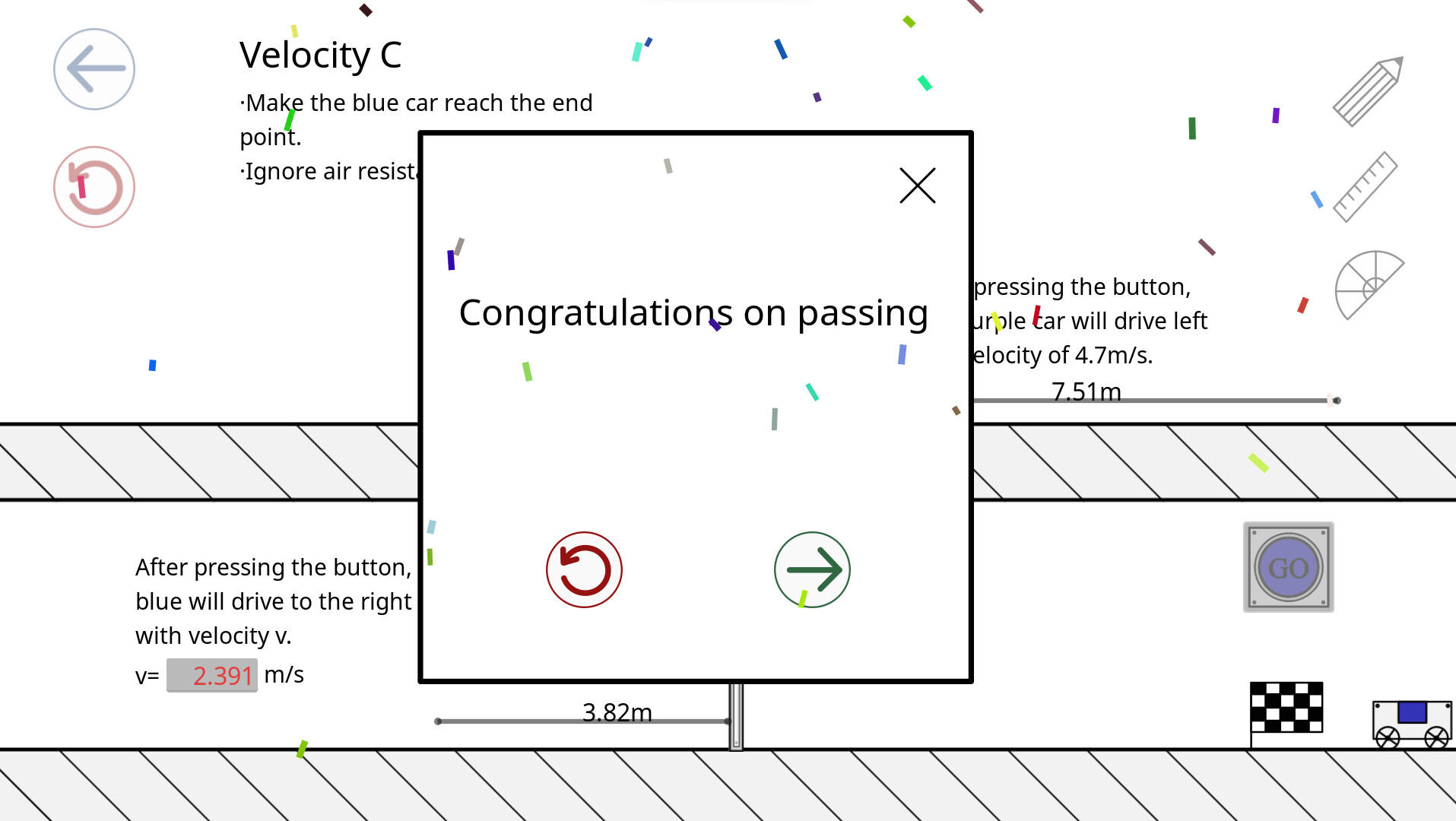 Force and Motion Game Screenshot