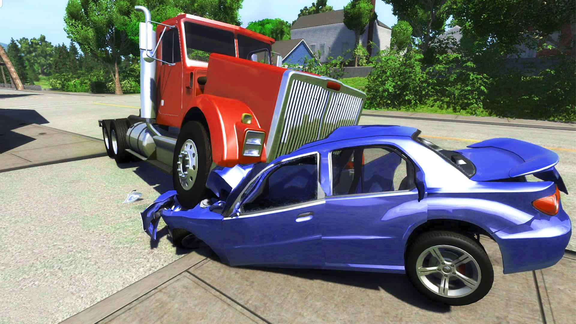 Cuplikan Layar Game Mega Car Crash 3D : Car Games