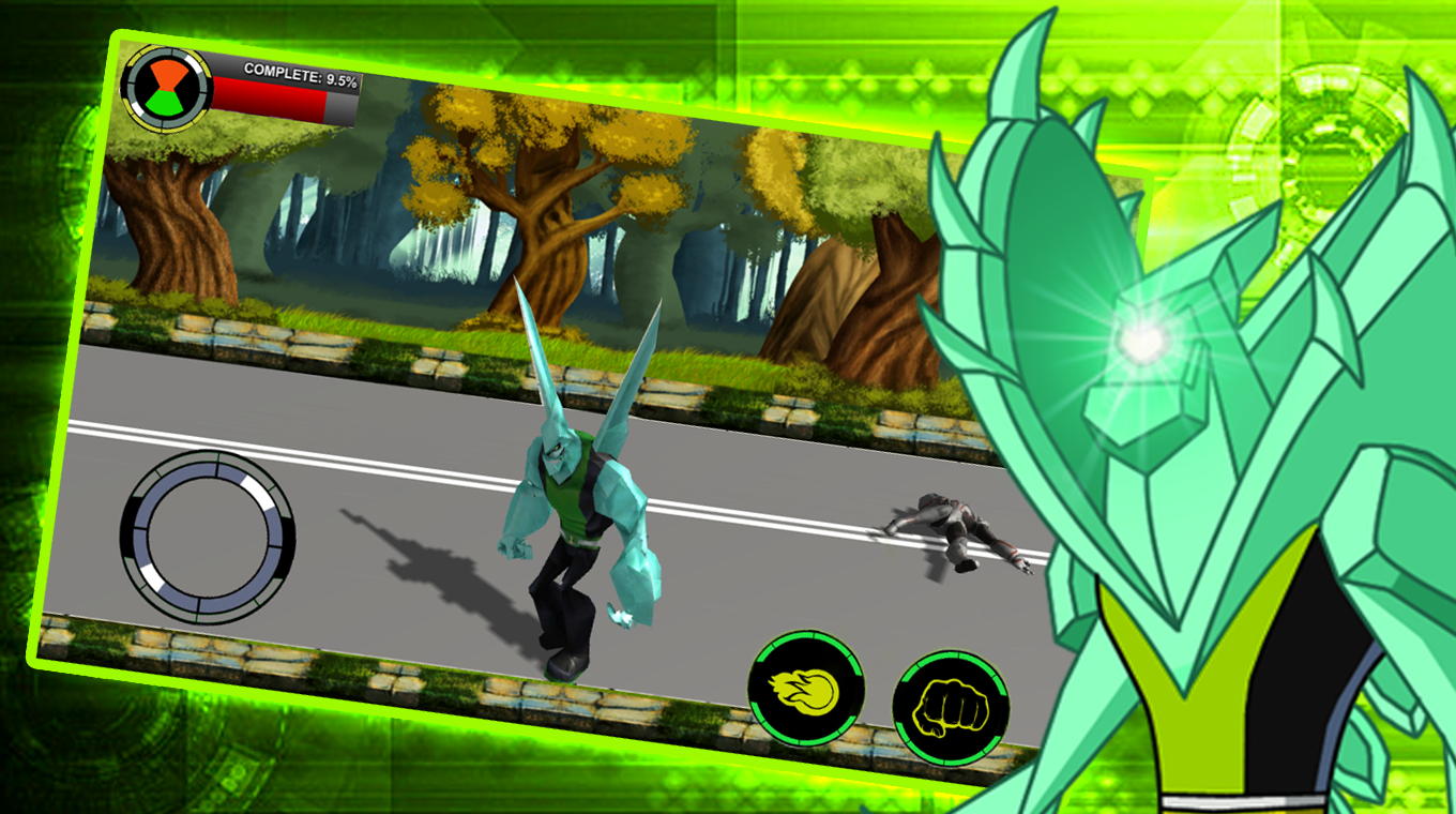 Screenshot 1 of Ben Super Alien Fighter Hero - အက်ရှင်ဂိမ်း 1.0