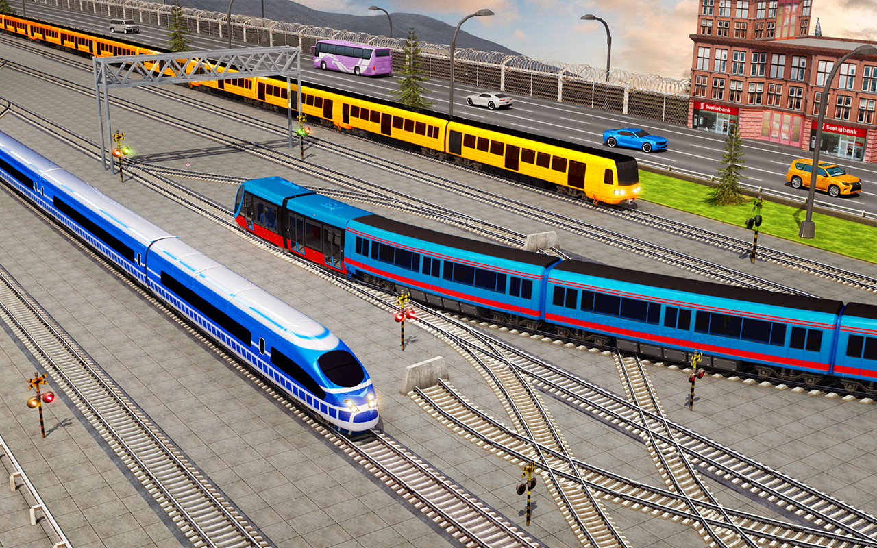Indian Train City Pro Driving : Train Game Game Screenshot