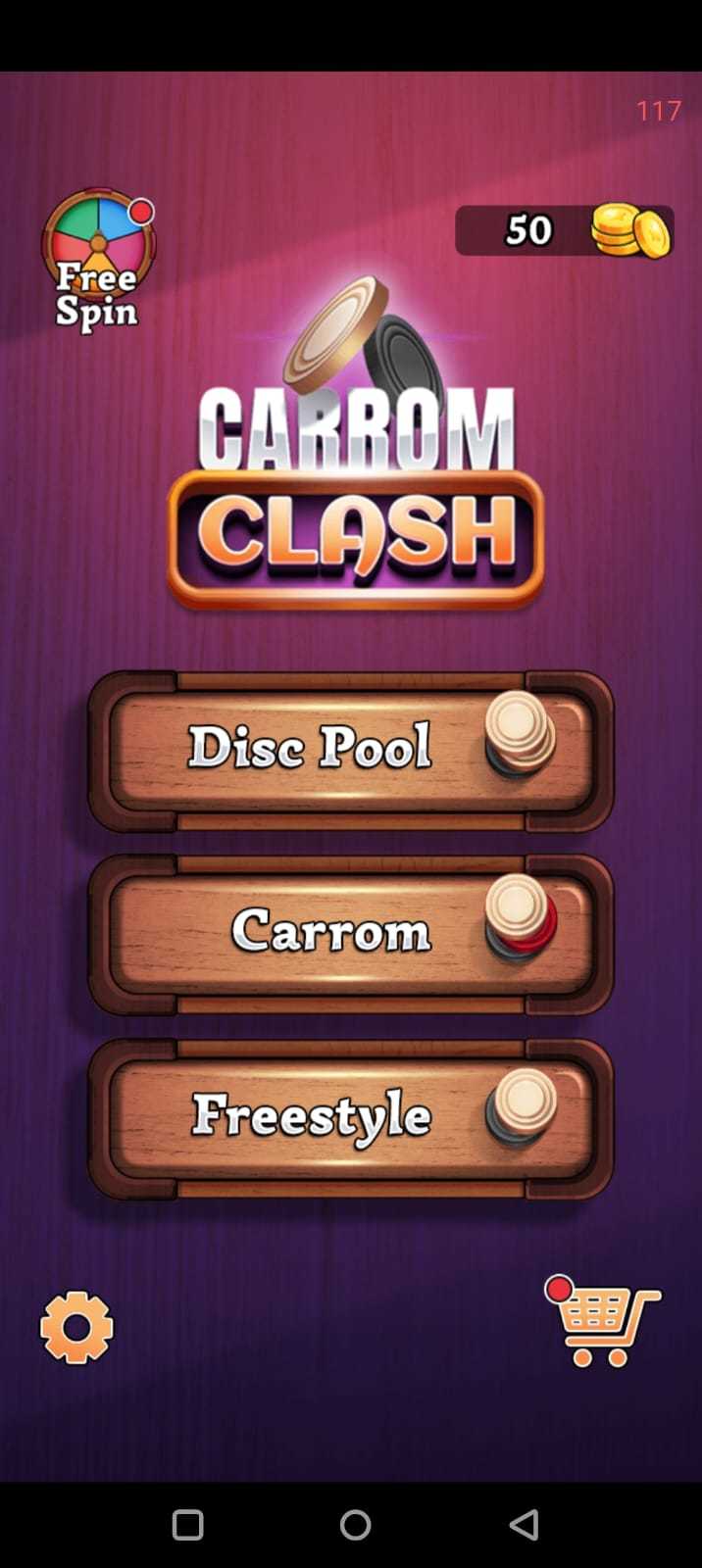 Cuplikan Layar Game Carrom clash pro