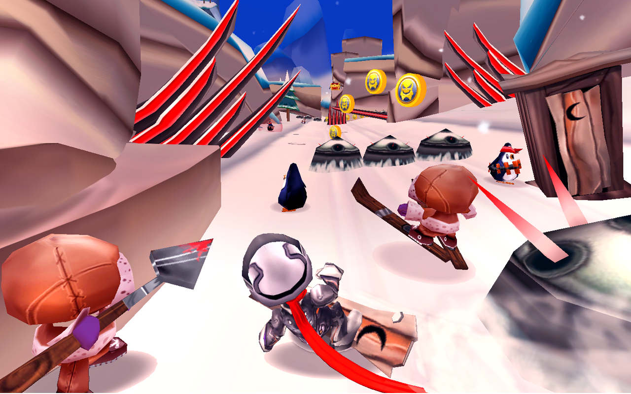Skiing Fred Game Screenshot
