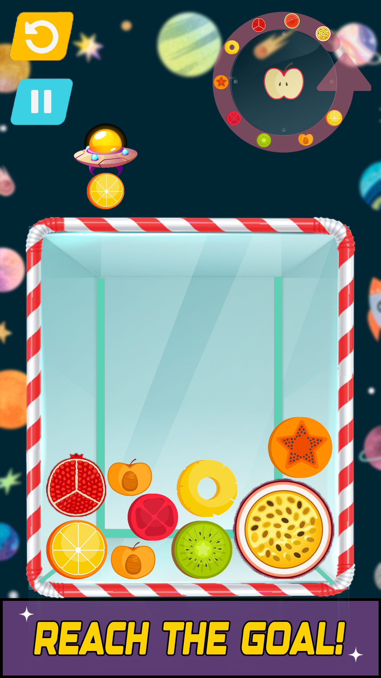 Watermelon fruit merging game Game Screenshot