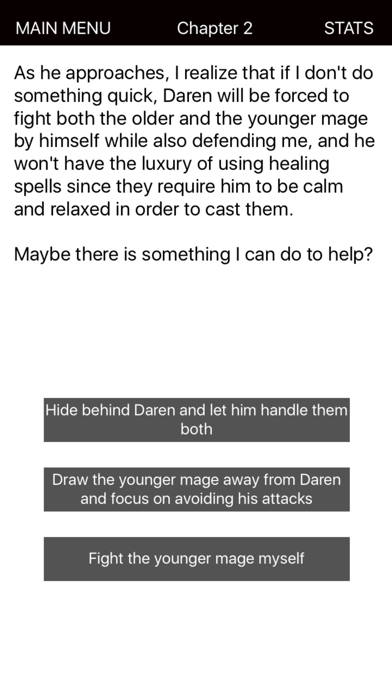 Screenshot of Magium- Text adventure (CYOA)