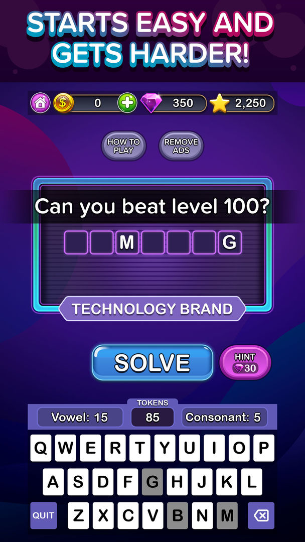 Trivia Puzzle Fortune Word Fun ภาพหน้าจอเกม