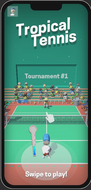 Tropical Tennis 게임 스크린샷