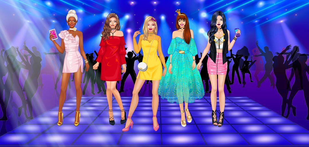 하이스쿨 패션 소녀 : 드레스업 게임 게임 스크린 샷