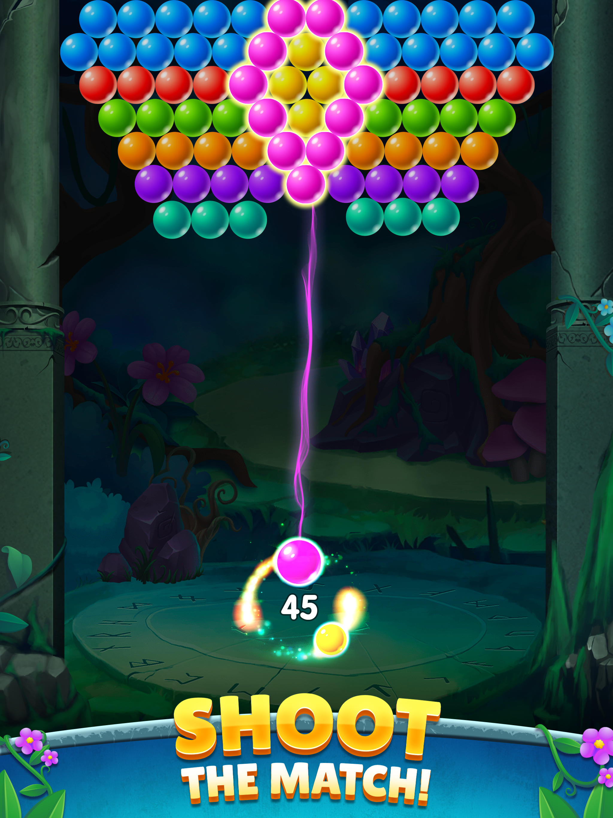Woodland Bubble Pop Game Screenshot