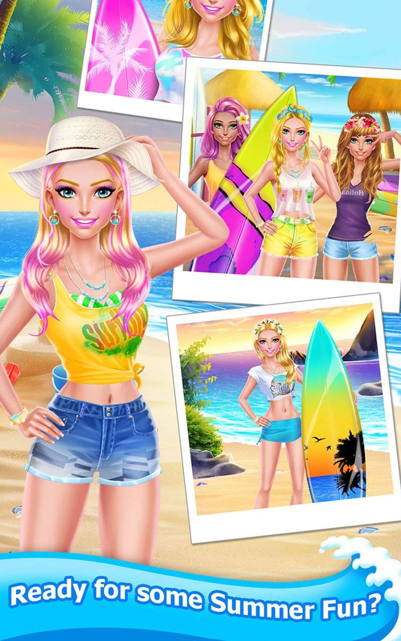 Summer Girls Surfing SPA Salon Game Screenshot