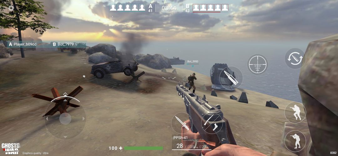 Screenshot of Ghosts of War: WW2 Call of Army D-Day