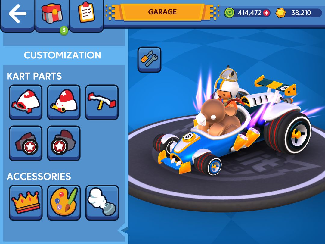 Starlit On Wheels: Super Kart screenshot game