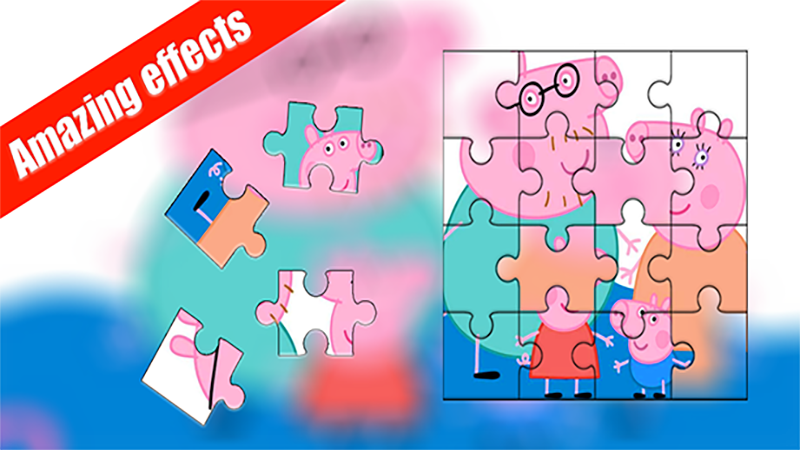 Screenshot 2 of Jigsaw Puzzle For Pepa Pig Kids 1.0