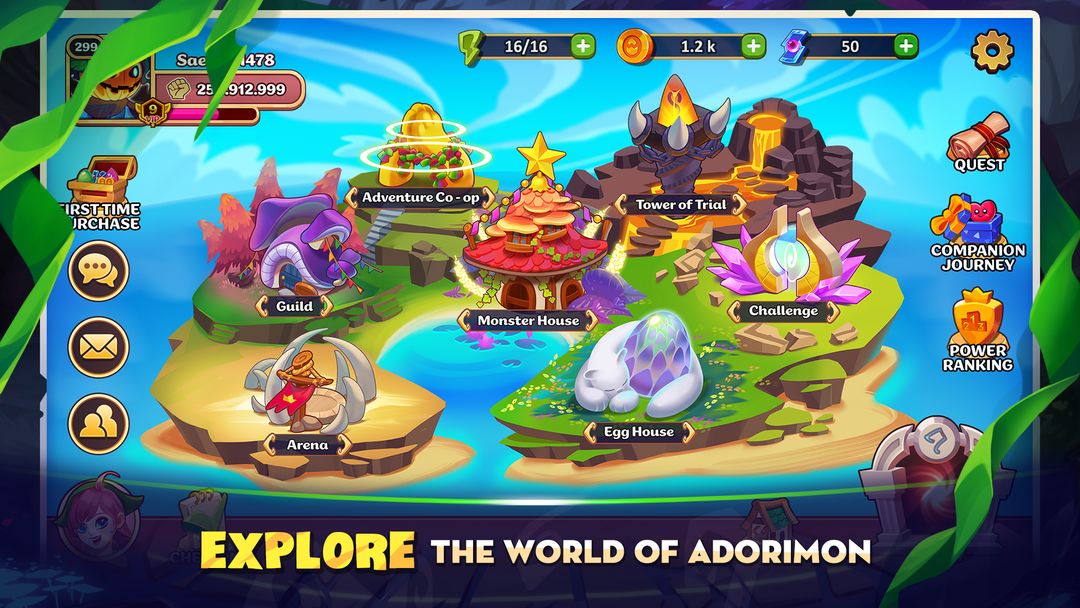 Adorimon: Arena of Ancient ภาพหน้าจอเกม