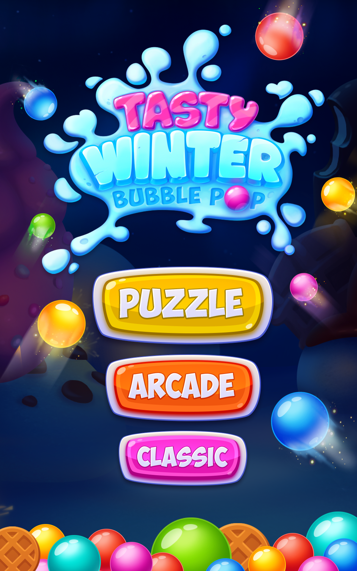 Tasty Winter - Bubble Pop Game Screenshot