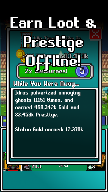 Idle Combat: Pixels (Clicker & Retro RPG) 遊戲截圖