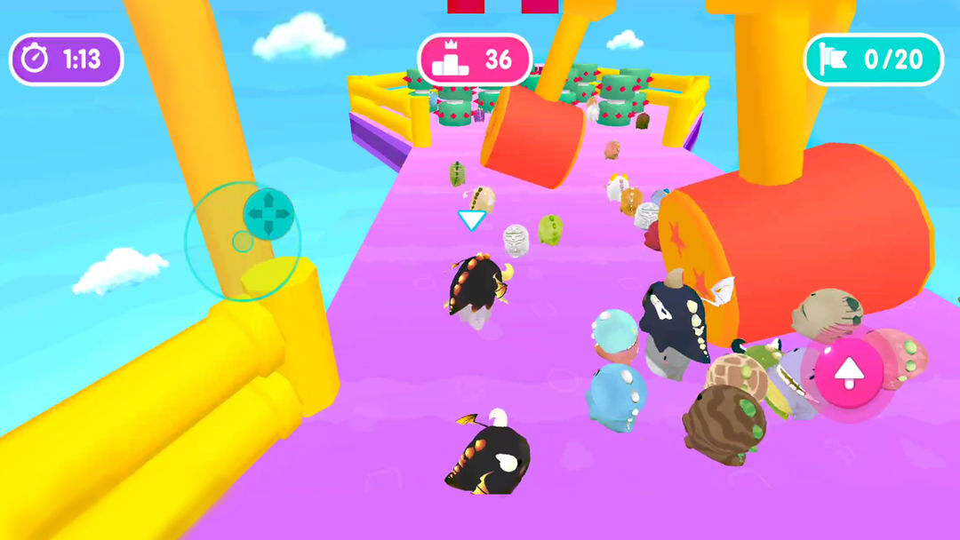 Screenshot of Fall.io - Race of Dino