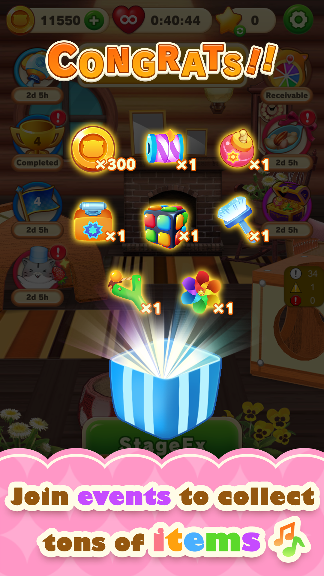 Скриншот игры Hamster Life match and home