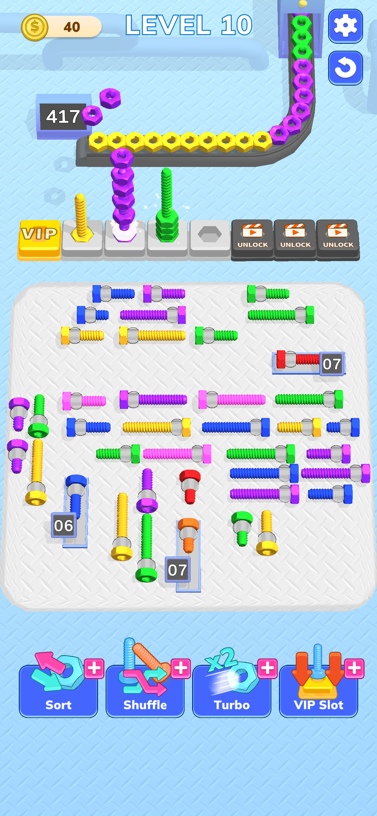 Cuplikan Layar Game Screw Factory!