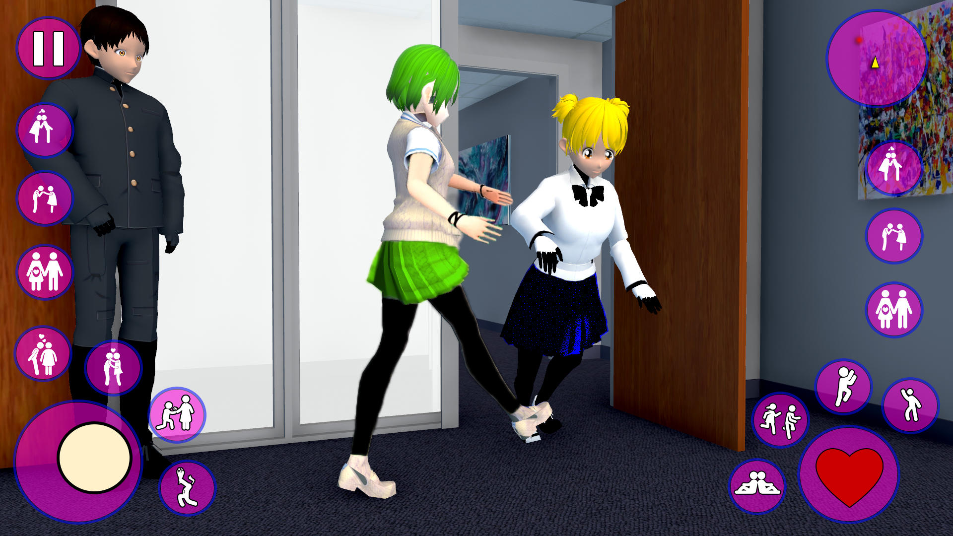 Anime School Girl 3D Girl Game Game Screenshot